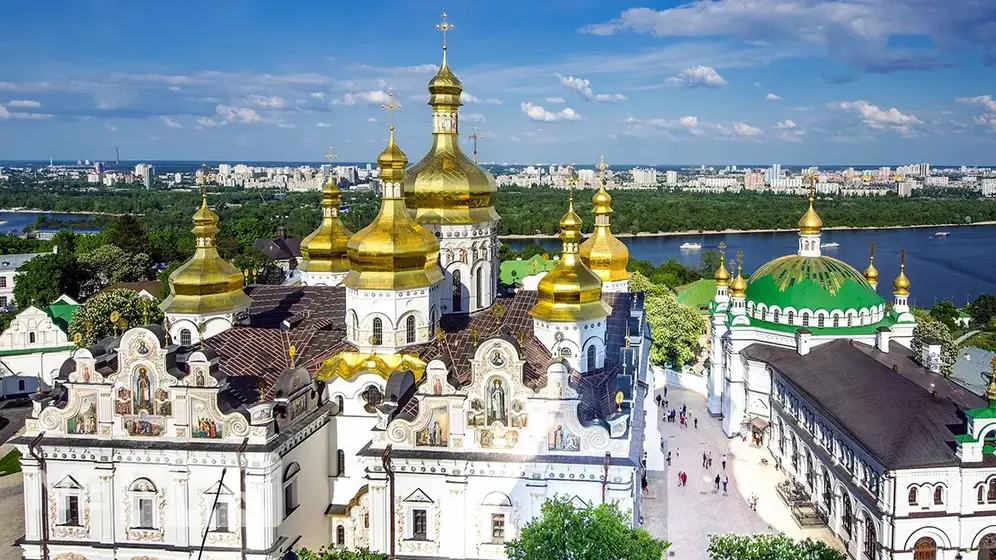Києво-Печерська лавра з висоти