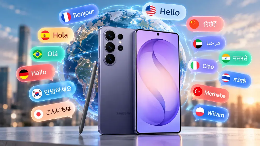 Смартфон Samsung Galaxy з інтерфейсом Galaxy AI та перекладом розмови