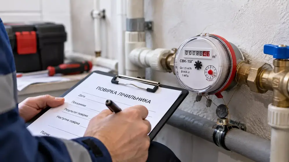 Як часто проводять повірку лічильників води, газу, електроенергії та тепла у 2026 році