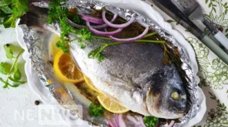 Дорадо запечений у духовці в фользі – рецепт приготування