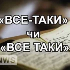 Все-таки (через дефіс) — як правильно писати