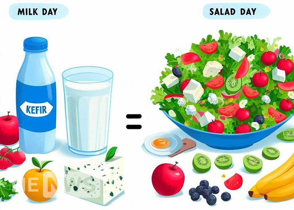 Молочно-салатна дієта