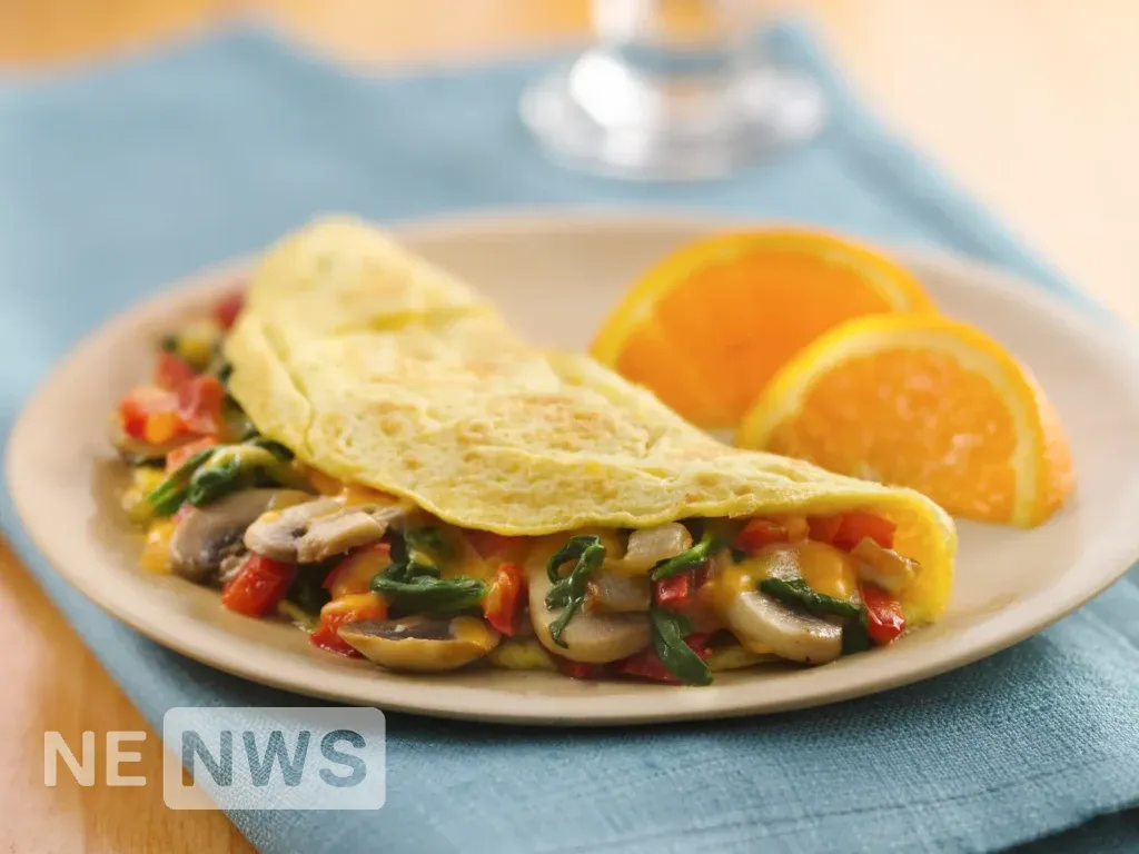 Омлет з овочами і сиром — що приготувати на сніданок