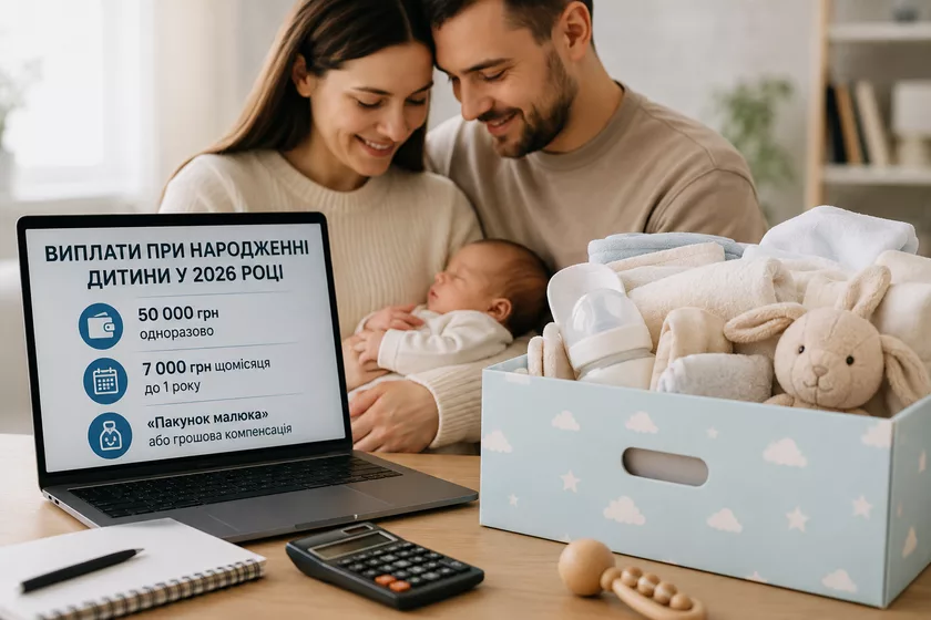 Виплати при народженні дитини у 2026 році - актуальні дані