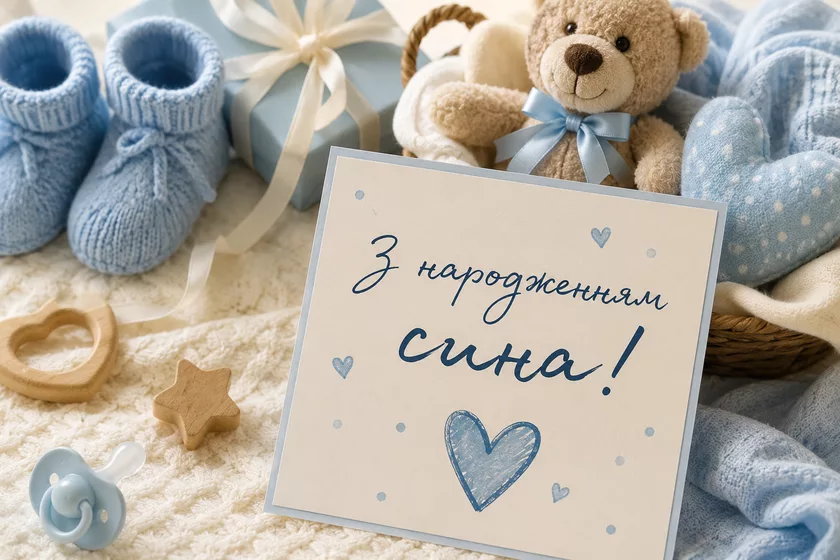 Привітання з народженням сина — теплі слова мамі, татові та всій родині
